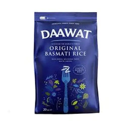 DAWAAT EXTRA LONG BASMATI RICE 20 KG