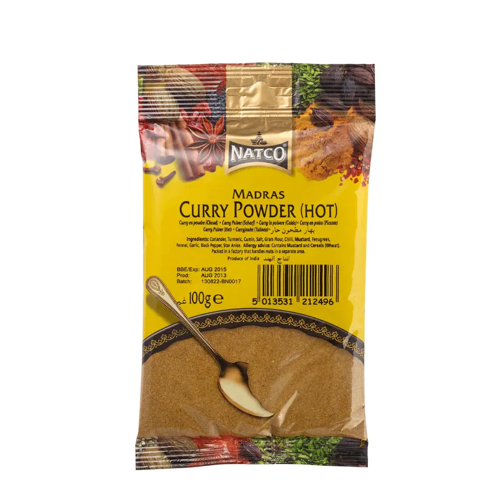 NATCO HOT MADARS CURRY POWDER 100G