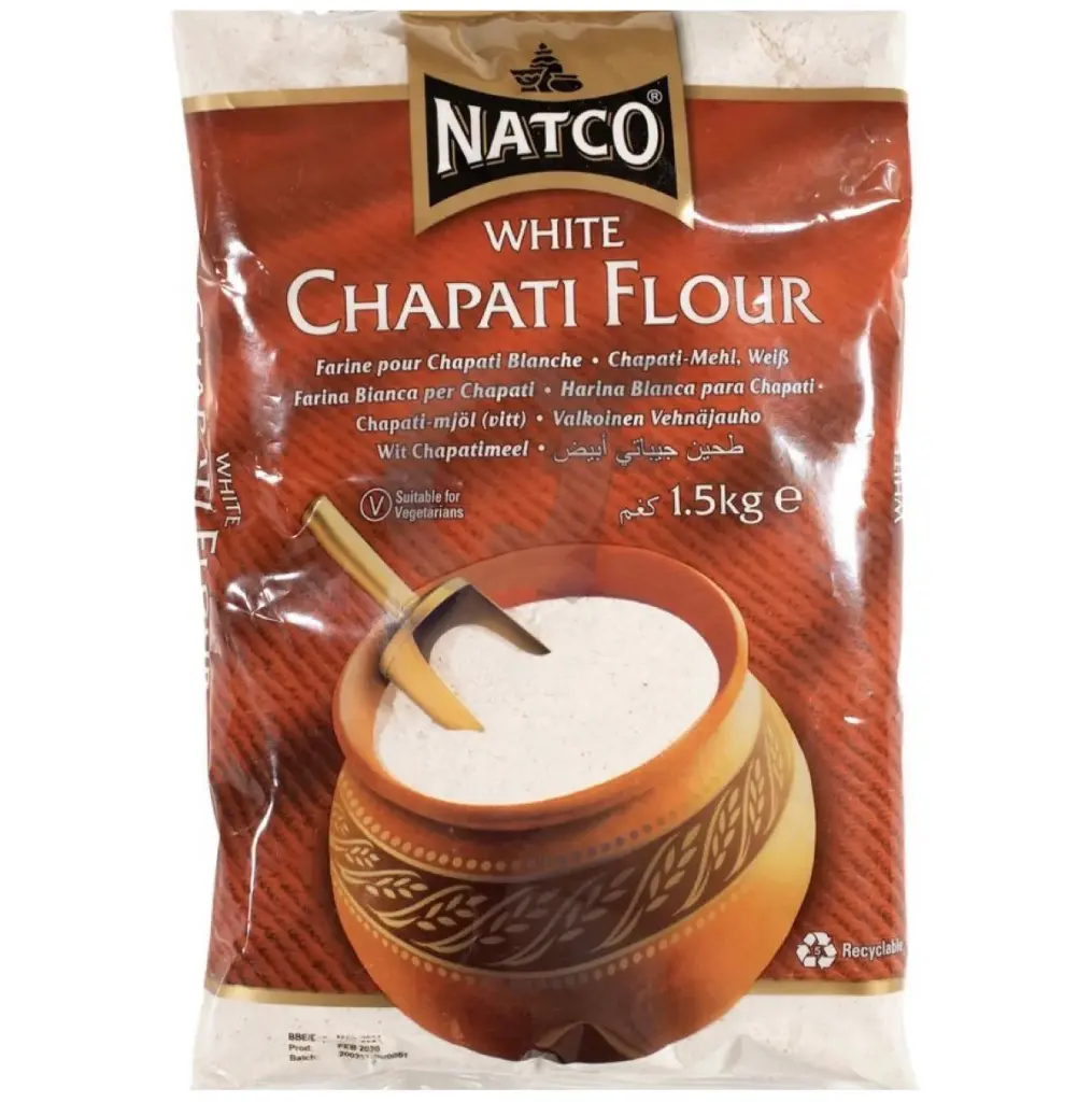 NATCO CHAPATI FLOUR WHITE 1.5KG