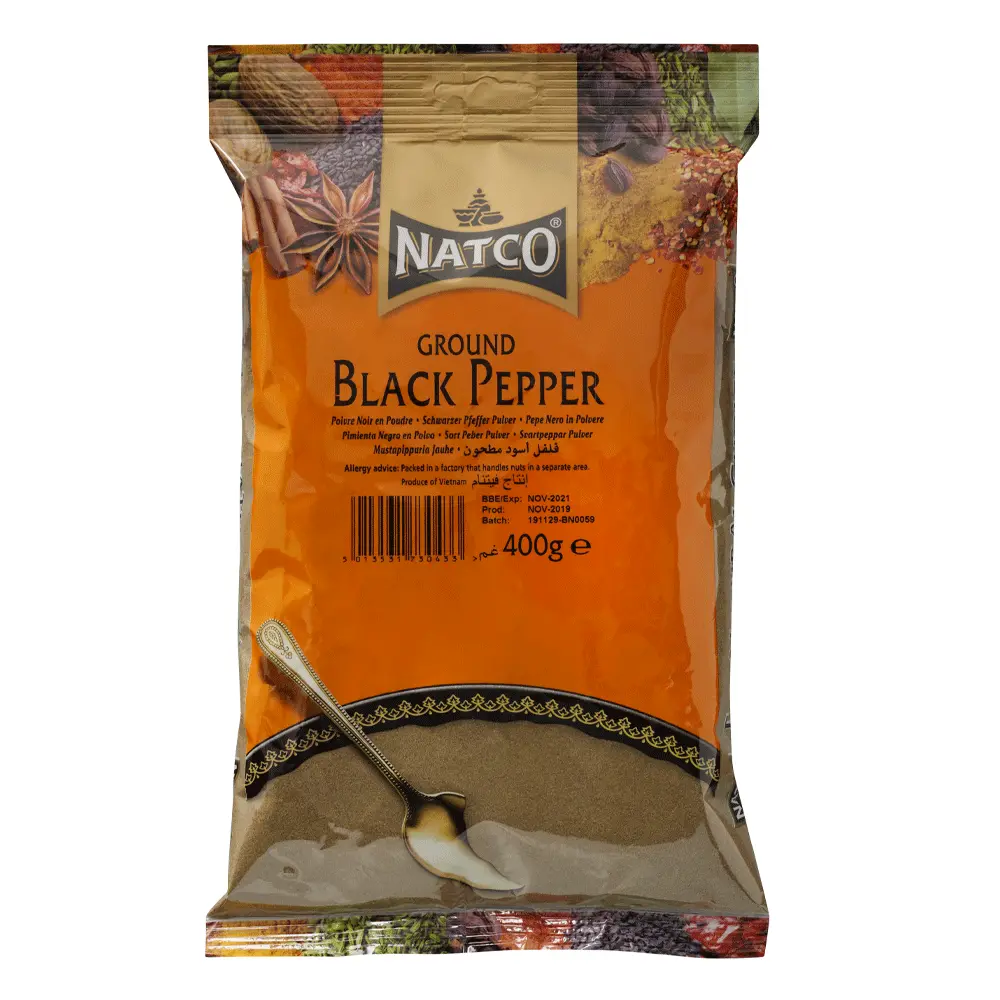 NATCO BLACK PEPPER GROUND 400G