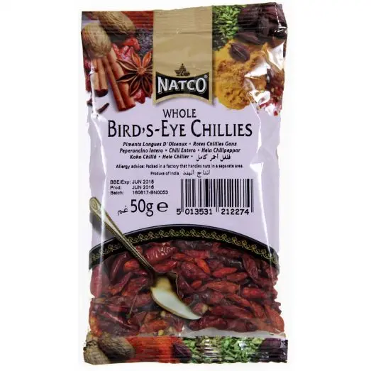 NATCO CHILLI WHOLE BIRDS EYE 50G